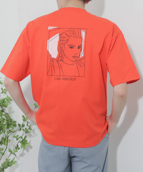 ガールグラフィックTシャツ(5分袖)