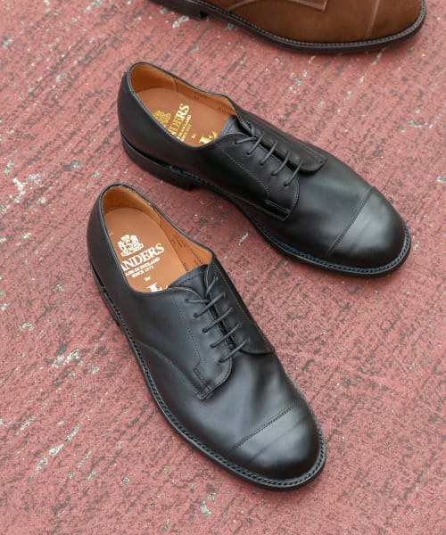 『別注』Sanders×LIFE STYLE TAILOR　Cap Toe Derby Shoe