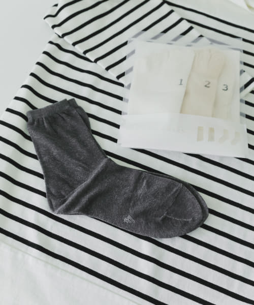 『WEB限定』meri ja kuu　4足セット カラーコットンソックス