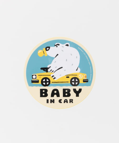 HIGHWAY　BABY IN CAR Sticker