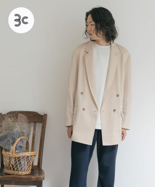 『別注』MIDIUMISOLID×TGM　Double breasted jacket