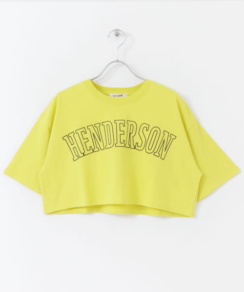 カレッジロゴクロップドTシャツ