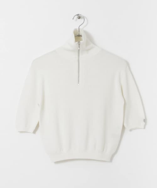 OOPS　TRUECOTTONハーフジップニット