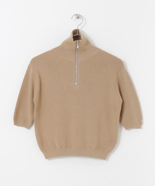 OOPS　TRUECOTTONハーフジップニット