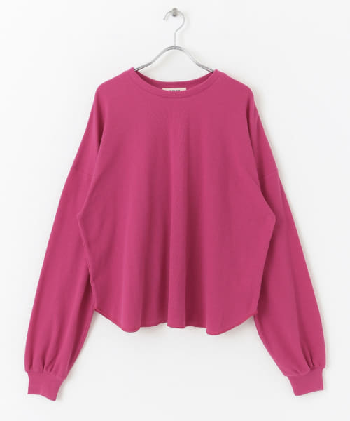 カラフルワッフル長袖Tシャツ