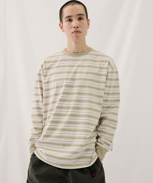 ネイチャーボーダーロングスリーブTシャツ