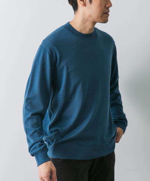 LIFE STYLE TAILOR　マシンウォッシャブルハイゲージクルーニット