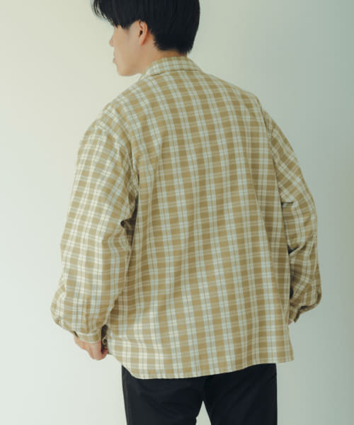 レギュラーカラー チェックシャツ