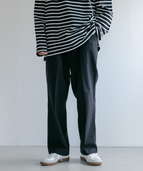 『セットアップ対応』『イージーケア』FORK&SPOON　ideal stretchツータックパンツ