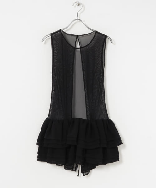 Po/　Tulle tunic dress