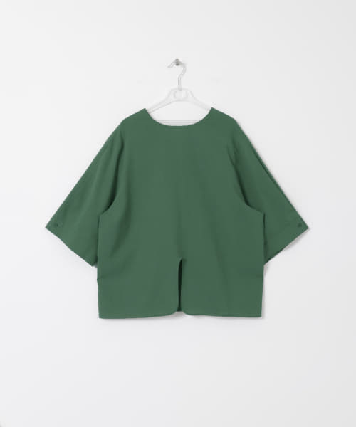 slit pull over blouse