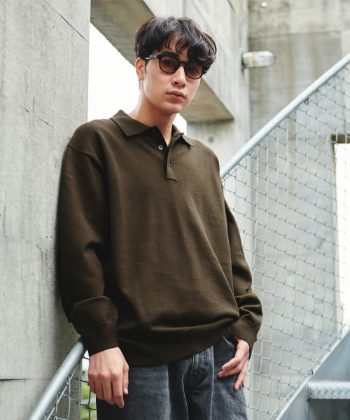『UR TECH 200日ニット』ポロシャツ