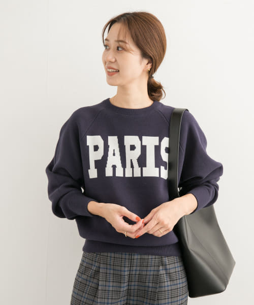 ダブルジャガードロゴKNIT