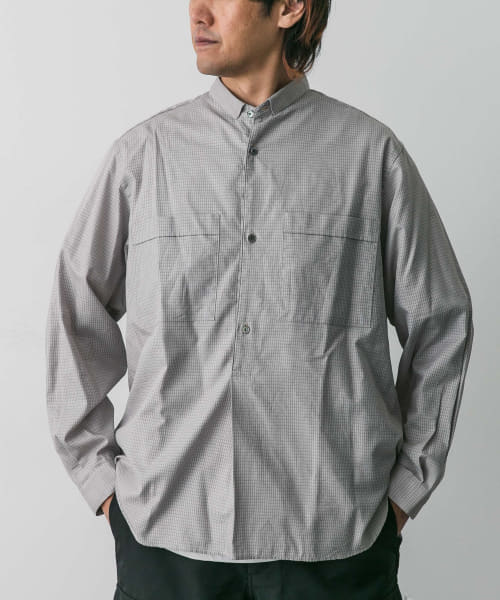 STILL BY HAND　Narrow collar Pullover shirts