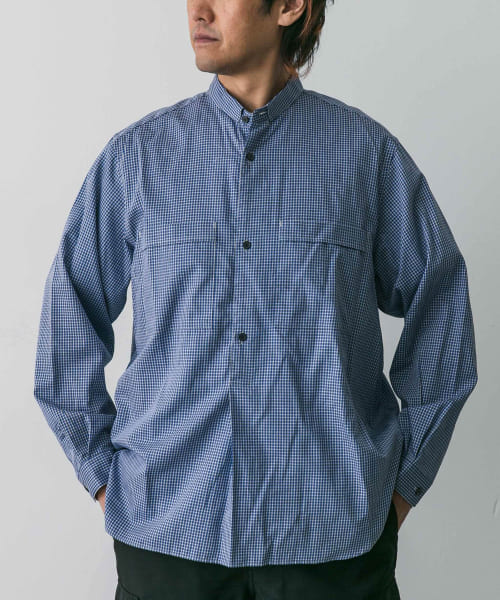 STILL BY HAND　Narrow collar Pullover shirts
