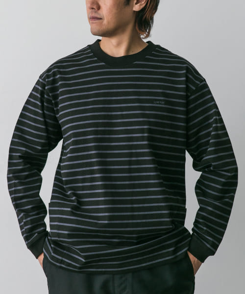 Snow Peak Apparel　HeavyCottonBorder L/S T-shirts