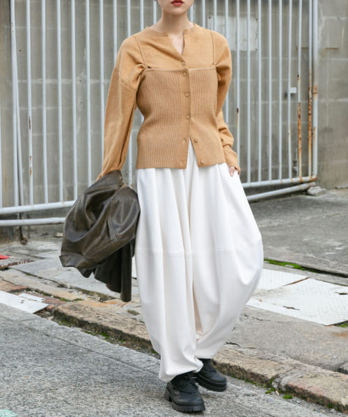 WIDEレッグカーブパンツ