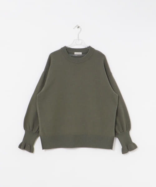 frill sleeve knit