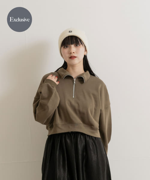 『別注』MIDIUMISOLID×TGM　Zipup Pullover L