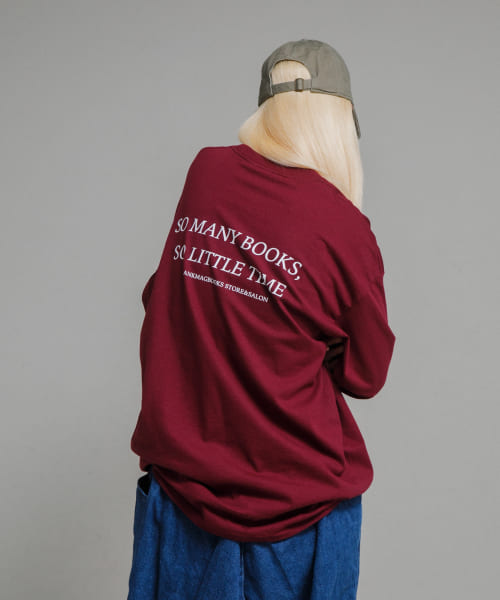 BLANKMAG　SO MANY BOOKS L/S Tee