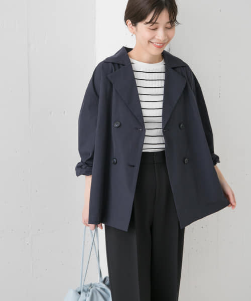 『撥水』ショートダブルコート
