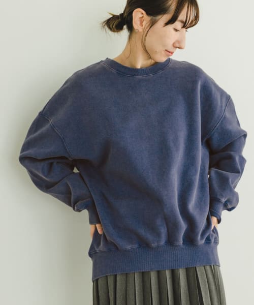 裏起毛ピグメントスウェット