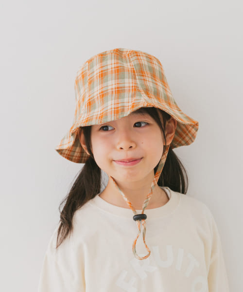 『親子リンク』コットンツイルパネルハット(KIDS)