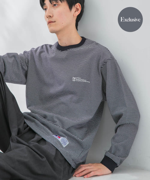 『別注』RUSSELL ATHLETIC×UR　BORDER LONG SLEEVE T-SHIRT