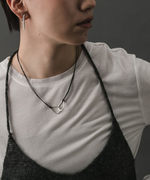 SMELLY so’　twin drop cord necklace