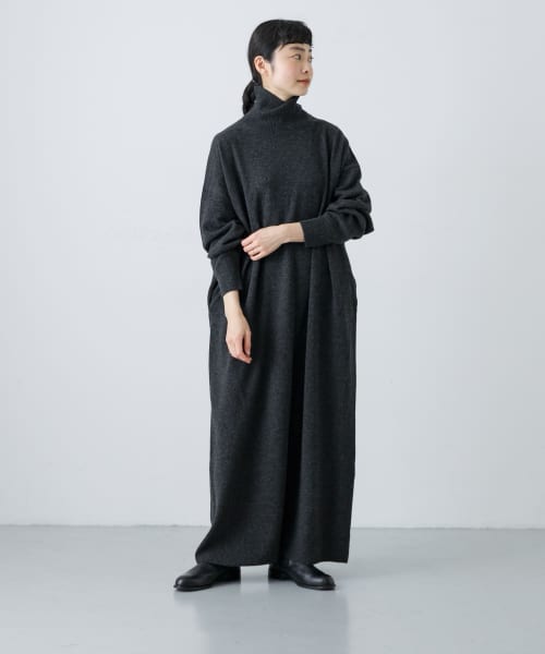 『2サイズ展開』ラムウールニットワンピース