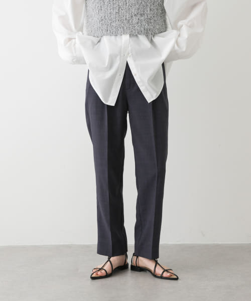 『UR TECH DRYLUXE』リネンライクテーパードパンツ