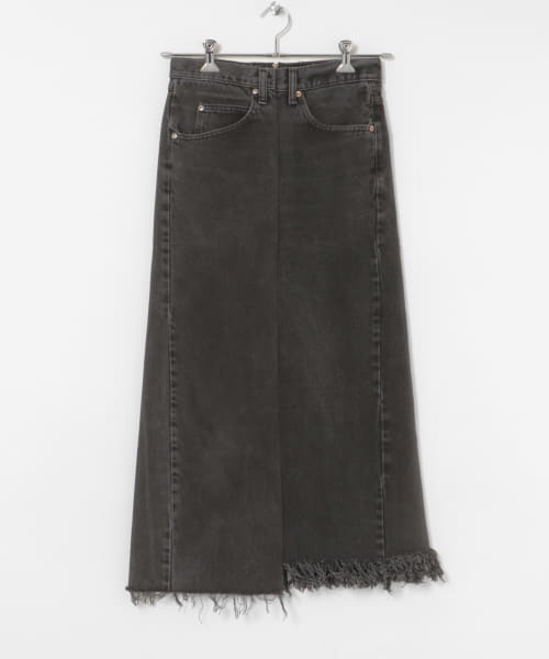 77circa　make long denim skirt