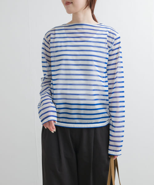 ORCIVAL　BOAT NECK LONG-SLEEVE PULLOVER