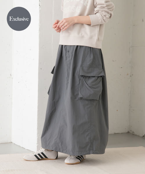『別注』Snow Peak Apparel×DOORS　Nylon Tussah Skirt