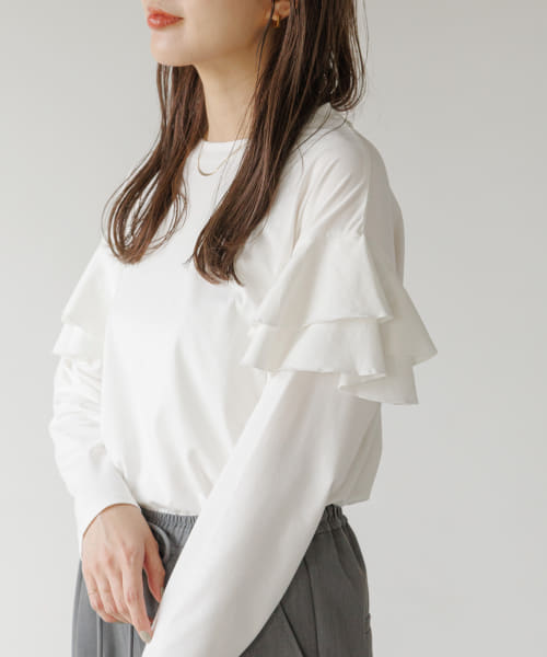 『WEB限定』ショルダーフリルプルオーバー