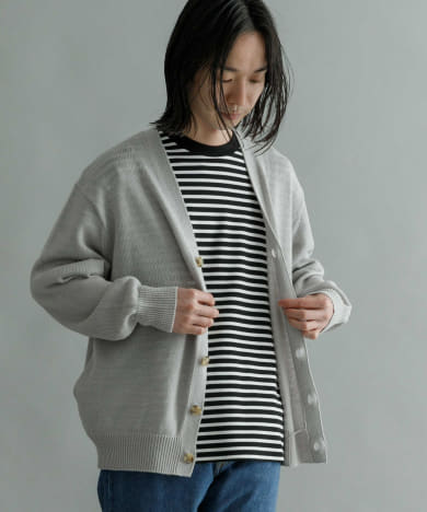 WASHABLEラミーソロカーディガン
