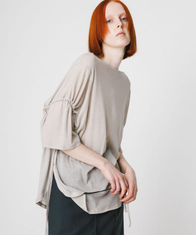 string sheer dolman  tee