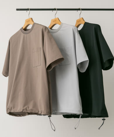 『吸水速乾/イージーケア/接触冷感』クイックドライ ワッフルメッシュ Tシャツ