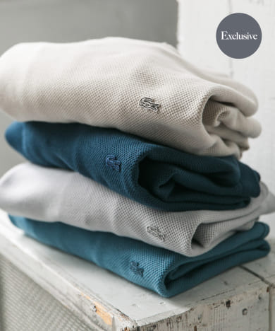 『別注』LACOSTE×DOORS　thick pique crew long-sleeve