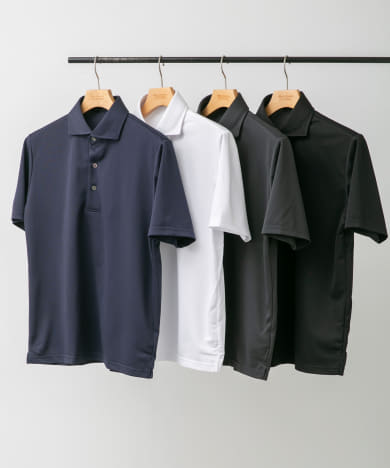 『イージーケア/速乾性』LIFE STYLE TAILOR　トリコット半袖プルオーバー