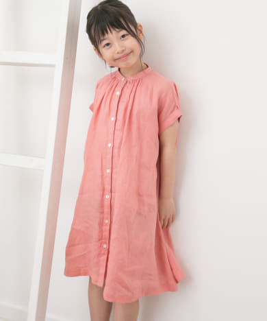 『親子リンク』リネンギャザーワンピース(KIDS)