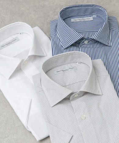 LIFE STYLE TAILOR　セミワイド半袖シャツ
