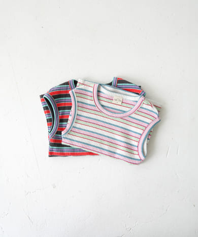 Pippi+Lotta　Multi stripe sleeveless(KIDS)