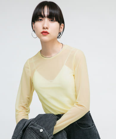 ロングスリーブシアーカットソー