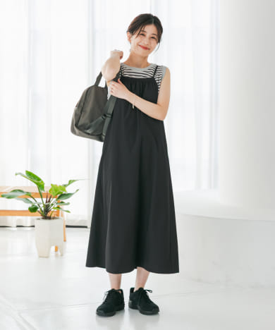 『仁村紗和さん着用』『UR TECH』サマシェアバックドロストキャミワンピース