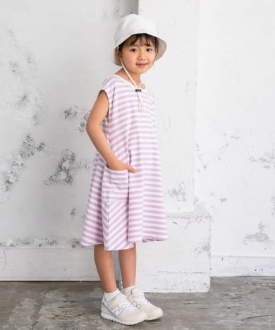 ボーダーフレアワンピース(KIDS)