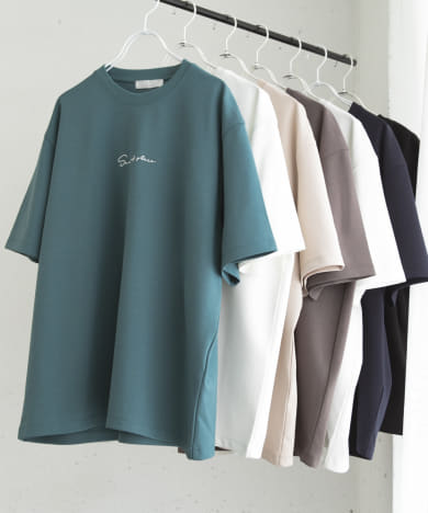 『ユニセックス』シシュウポンチショートスリーブTシャツ