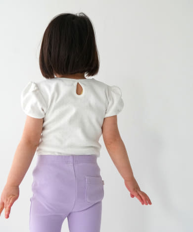 Pippi+Lotta　Eyelet puff  T-shirts(KIDS)