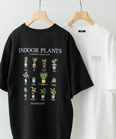 PlantsバックプリントusedライクTシャツ
