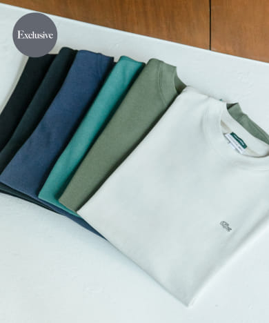 『別注』LACOSTE×DOORS　moss stitch ShortSleeve T-shirts
